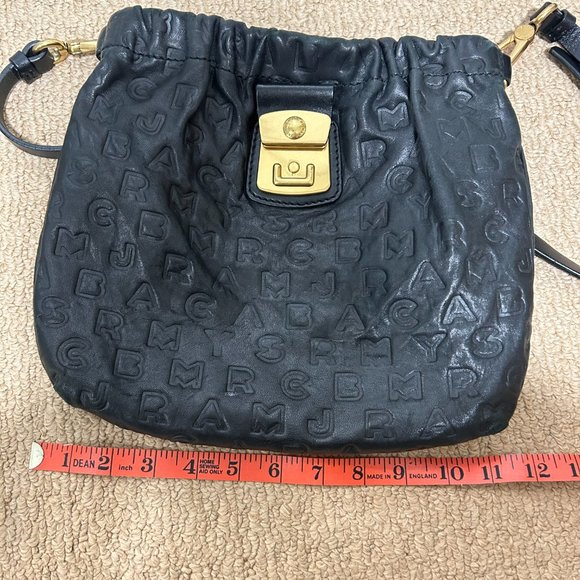 Marc by Marc Jacobs Dreamy Letter Embossed Crossbody Bag - Black leather - Picture 14 of 16